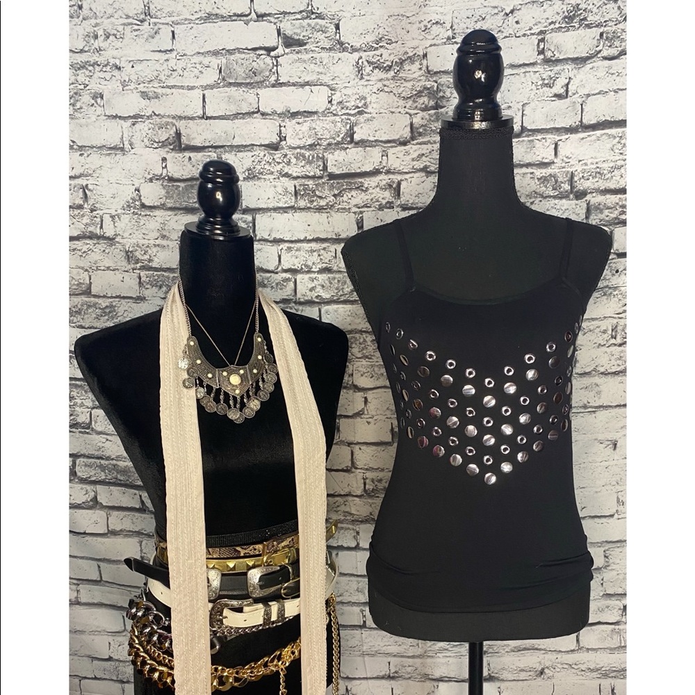 Xs “extra small” silver studded Ingear tank top.